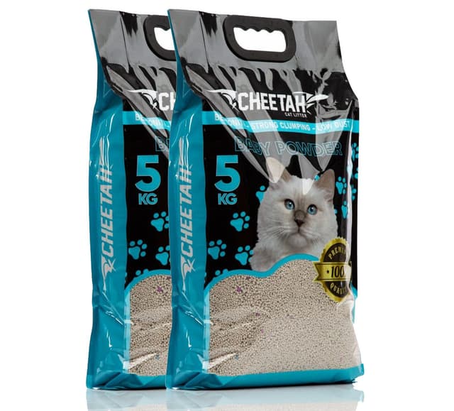 CHEETAH Cat litter, Baby Powder Scented, 10Kg (11.2L)